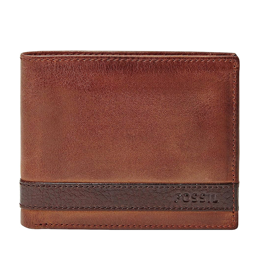 Ví Nam Fossil Quinn Flip ID Bifold ML3644200 Màu Nâu
