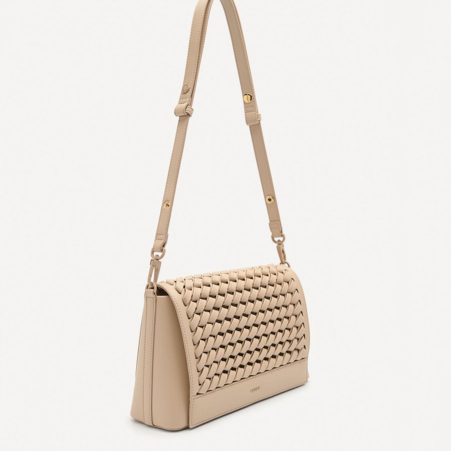 Túi Đeo Vai Nữ Pedro Palma Shoulder Bag - Nude PW2-75210150 Màu Be