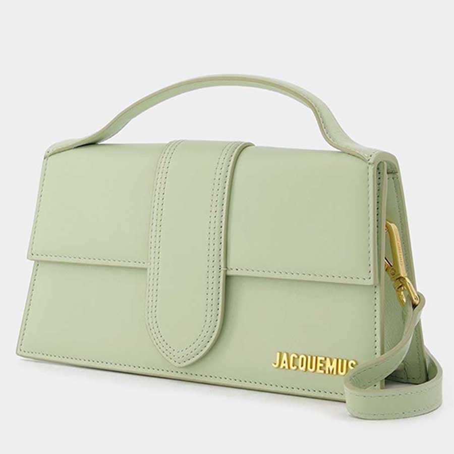 Túi Xách Nữ Jacquemus Le Grand Bambino Bag In Green Leather Màu Xanh Mint Size 23