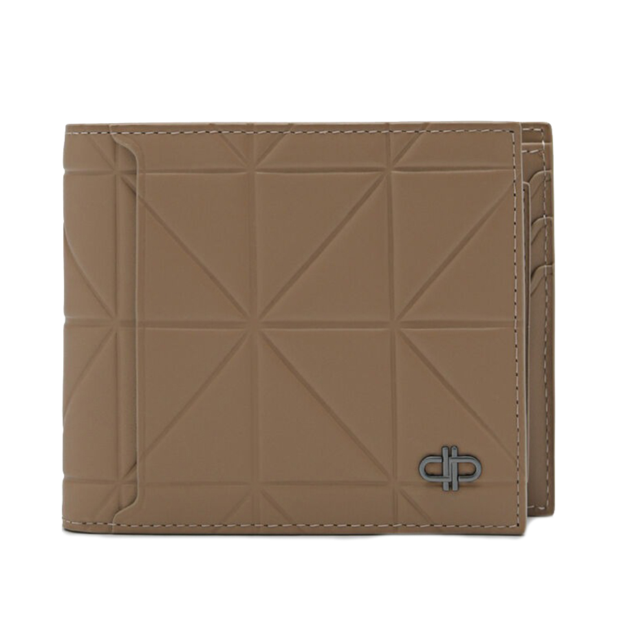 Ví Nam Pedro Icon Leather Bi-Fold Wallet in Pixel – Taupe PM4-16500073-2 Màu Nâu