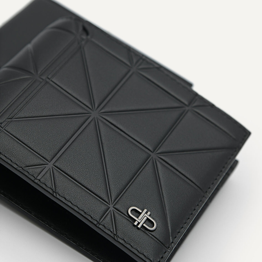 Ví Nam Pedro Icon Leather Bi-Fold Wallet in Pixel  Black PM4-16500073-2 Màu Đen