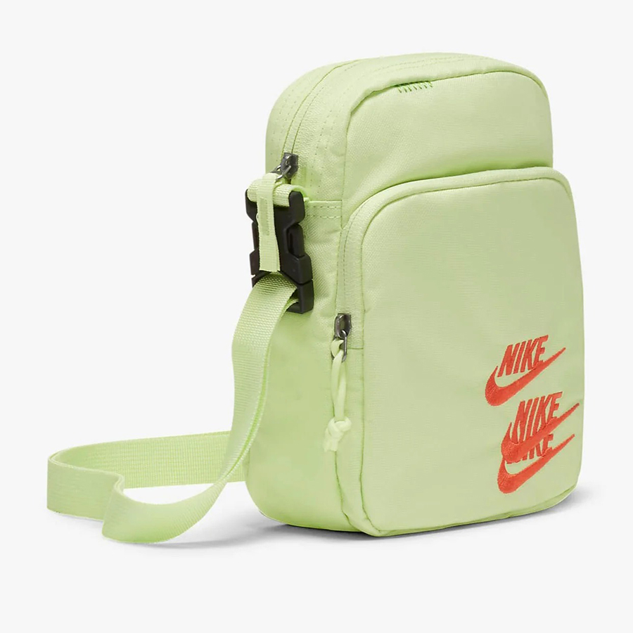 Túi Đeo Chéo Nike Heritage Embroidered Triple Logo Sling Bag DH3080-383 Màu Xanh Lá