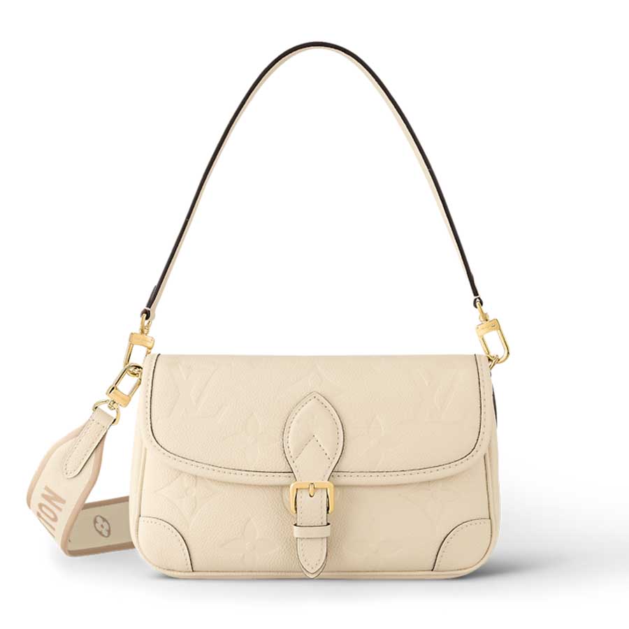 Túi Đeo Chéo Nữ Louis Vuitton LV M46388 Diane Bag Màu Trắng Kem