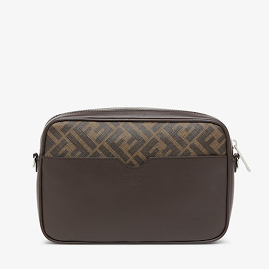 Túi Đeo Chéo Fendi Camera Case Brown FF Fabric Bag Màu Nâu