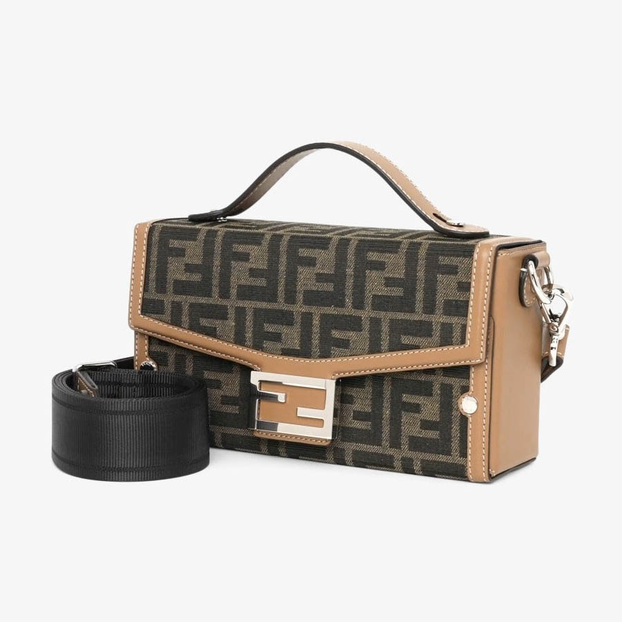 Túi Đeo Chéo Fendi Soft Trunk Baguette 7VA565AFBVF1HRM Màu Nâu