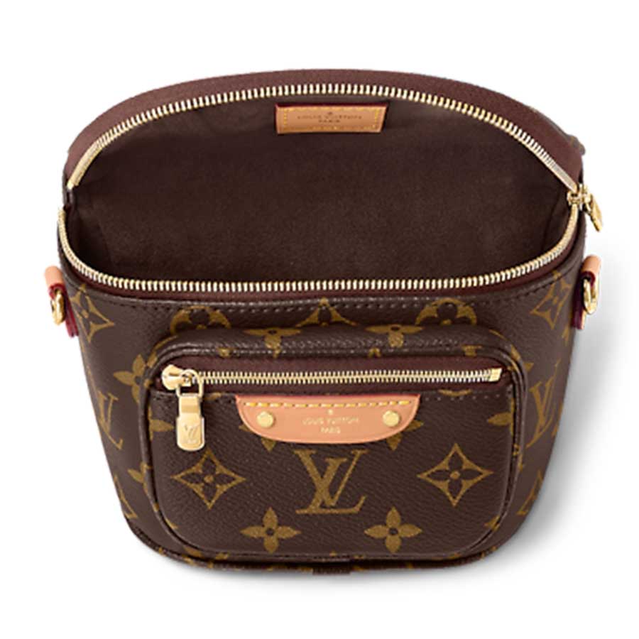 Túi Đeo Chéo Nữ Louis Vuitton LV Mini Bumbag M82335 Màu Nâu