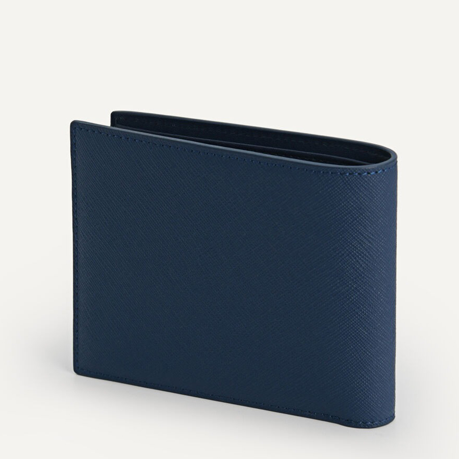 Ví Nam Pedro Textured Leather Wallet with Insert (RFID) PM4-16500058 Màu Xanh Navy