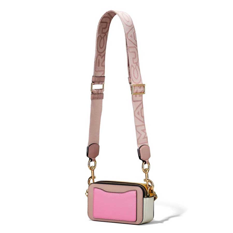 Túi Đeo Chéo Nữ Marc Jacobs The Color Block Snapshot Crossbody Bag In Rose Multi Màu Hồng Nâu