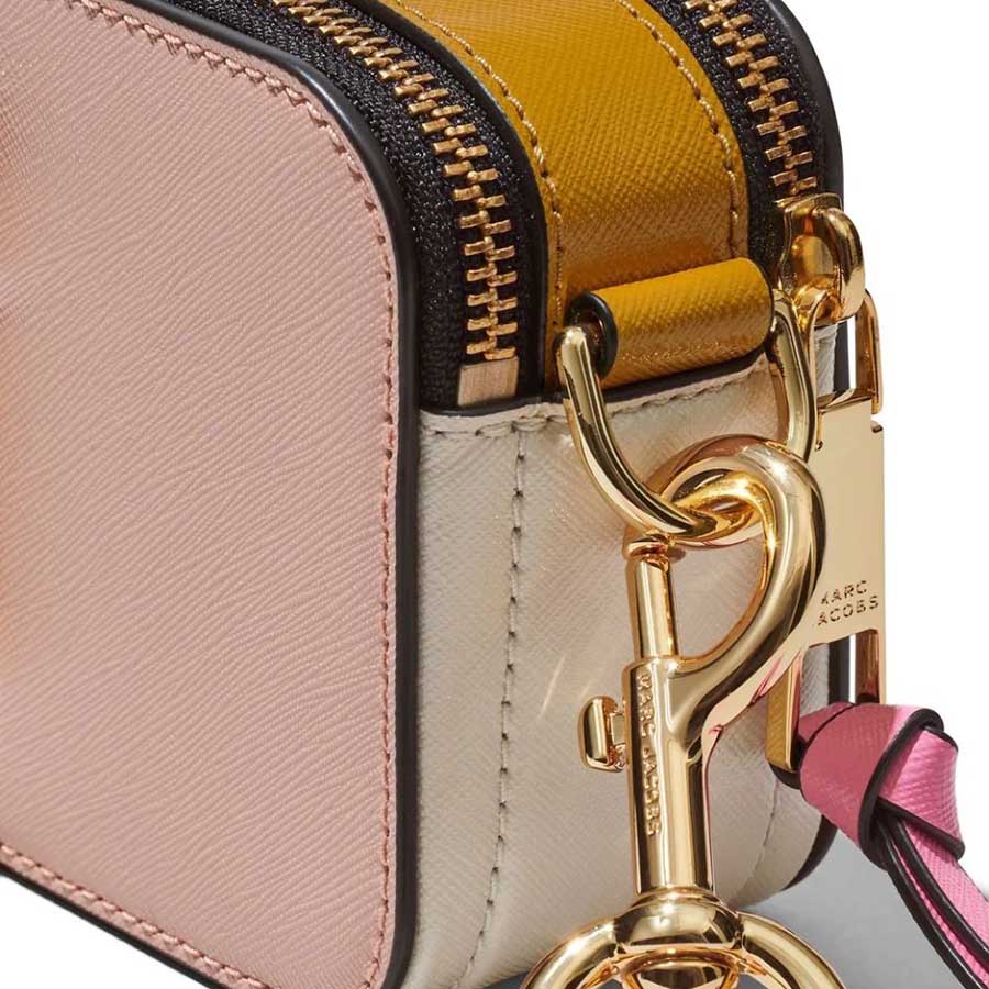 Túi Đeo Chéo Nữ Marc Jacobs The Color Block Snapshot Crossbody Bag In Rose Multi Màu Hồng Nâu