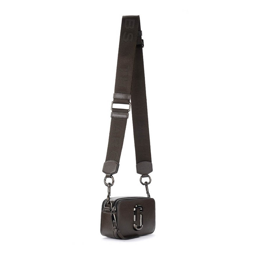 Túi Đeo Chéo Nữ Marc Jacobs The Snapshot DTM Shoulder Bag In Ink Gray Leather M0014867 Màu Xám Đen