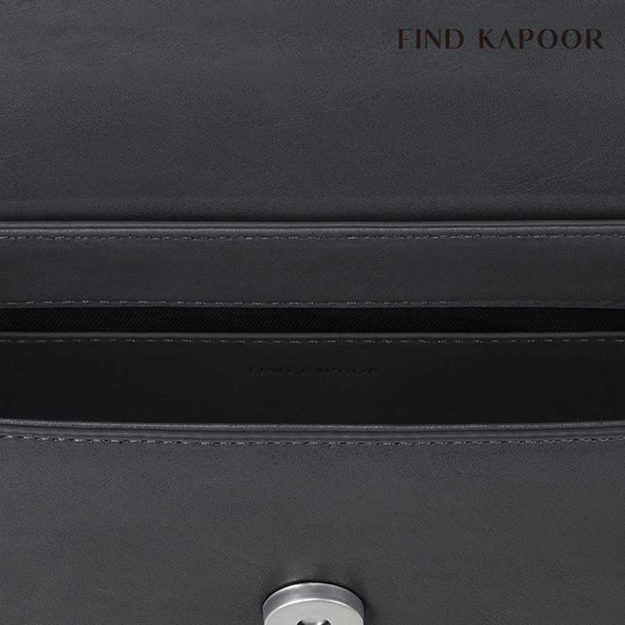 Túi Đeo Chéo Nữ Find Kapoor Marc 18 Crinkled Flip Crossbody Bag Dark Gray FBMC18CR0DG Màu Xám Đậm