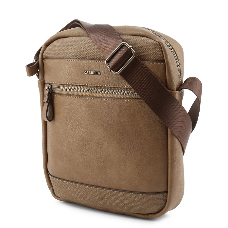 Túi Đeo Chéo Nam Carrera Jeans Men's Crossbody Bag OLIVER_CB6441_TAUPE Màu Nâu