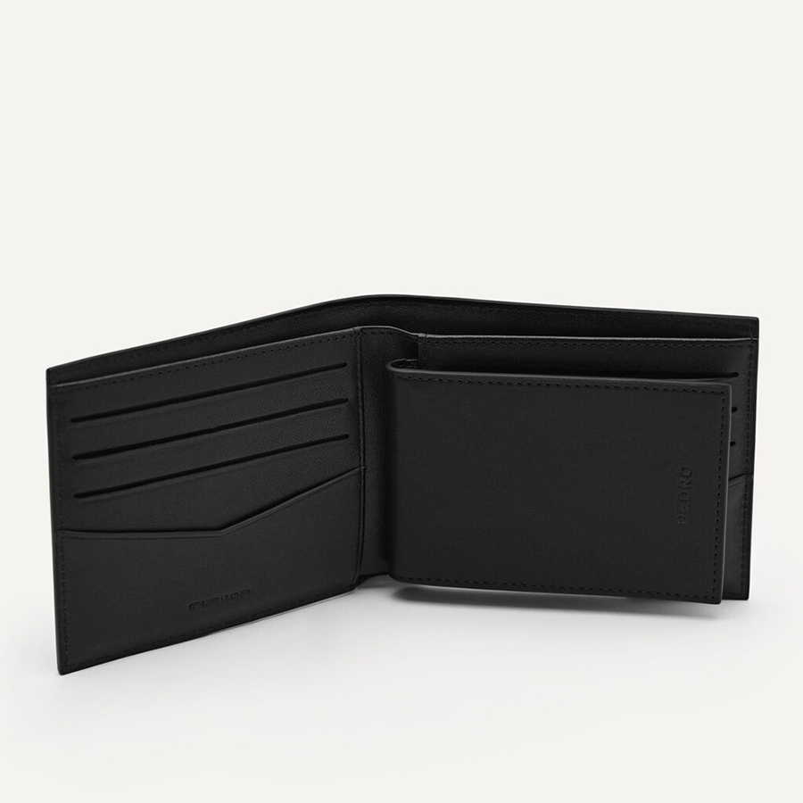 Ví Nam Pedro Leather Bi-Fold Wallet With Insert  PM4-15940231 Màu Đen