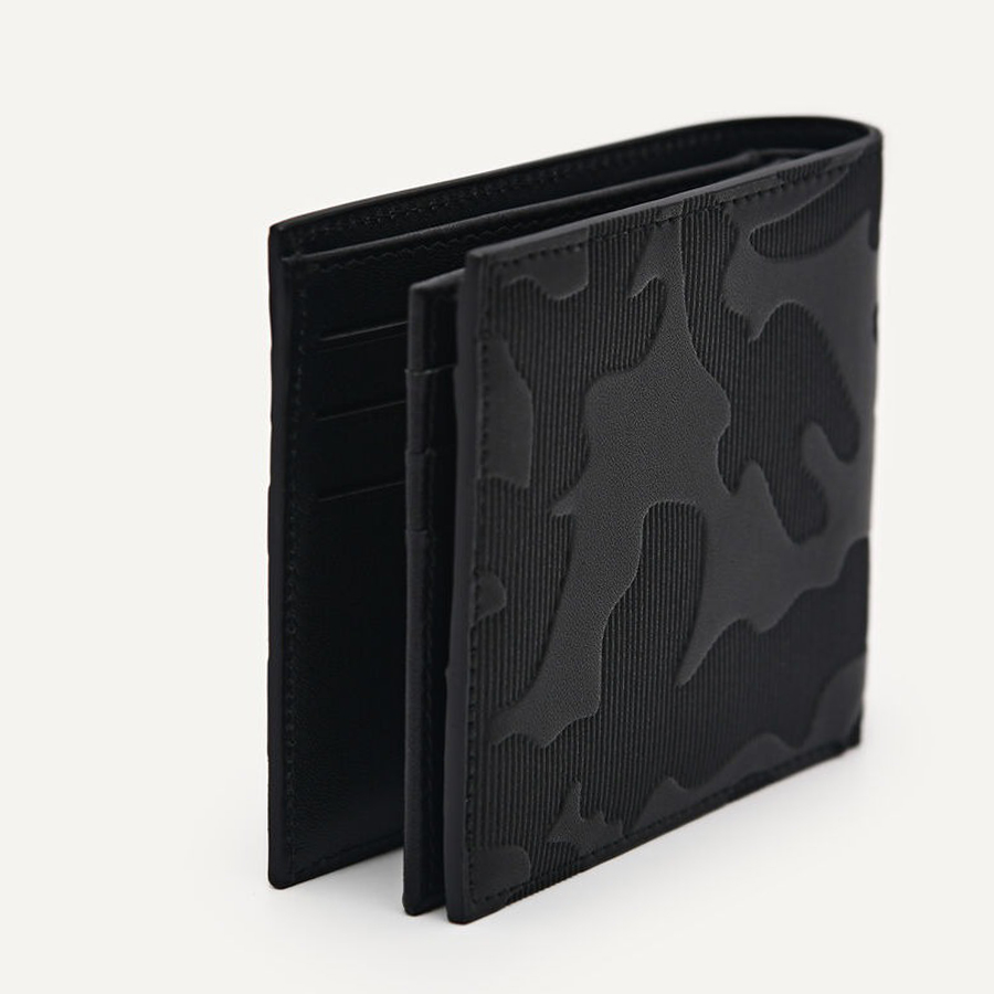 Ví Nam Pedro Leather Bi-Fold Flip Wallet  Black  PM4-16500071 Màu Đen