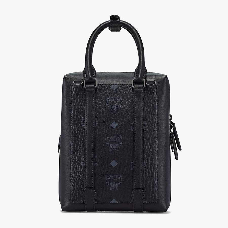 Túi Đeo Chéo MCM Klassik N/S Crossbody In Visetos Màu Đen