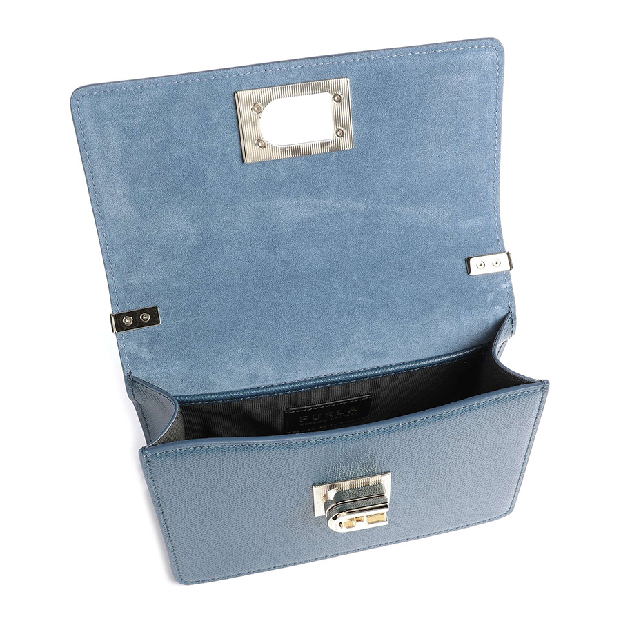 Túi Đeo Chéo Nữ Furla 1927 Mini Crossbody Bag Grained Cow Leather Petrol B-BAFKACO-ARE000-1785S Màu Xanh Navy