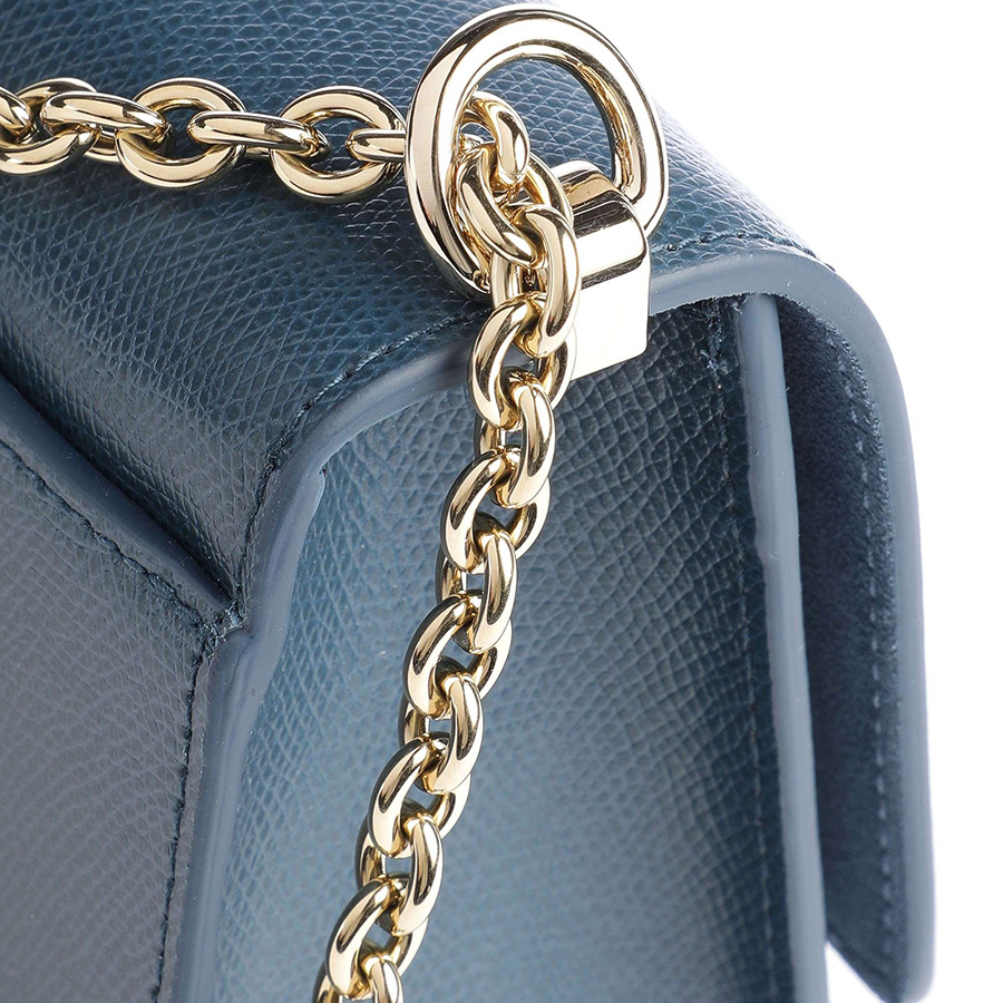 Túi Đeo Chéo Nữ Furla 1927 Mini Crossbody Bag Grained Cow Leather Petrol B-BAFKACO-ARE000-1785S Màu Xanh Navy