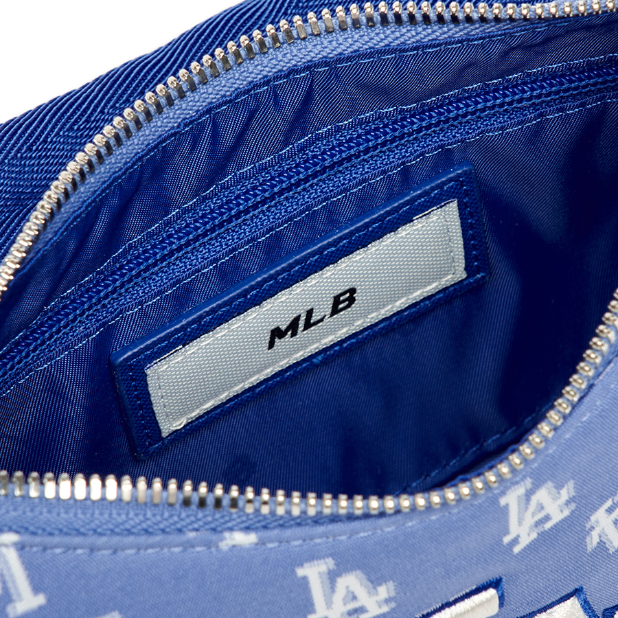 Túi Đeo Vai Nữ MLB Jacquard Hobo Monogram LA Dodgers 3ABQS012N-07CBL Màu Xanh Blue