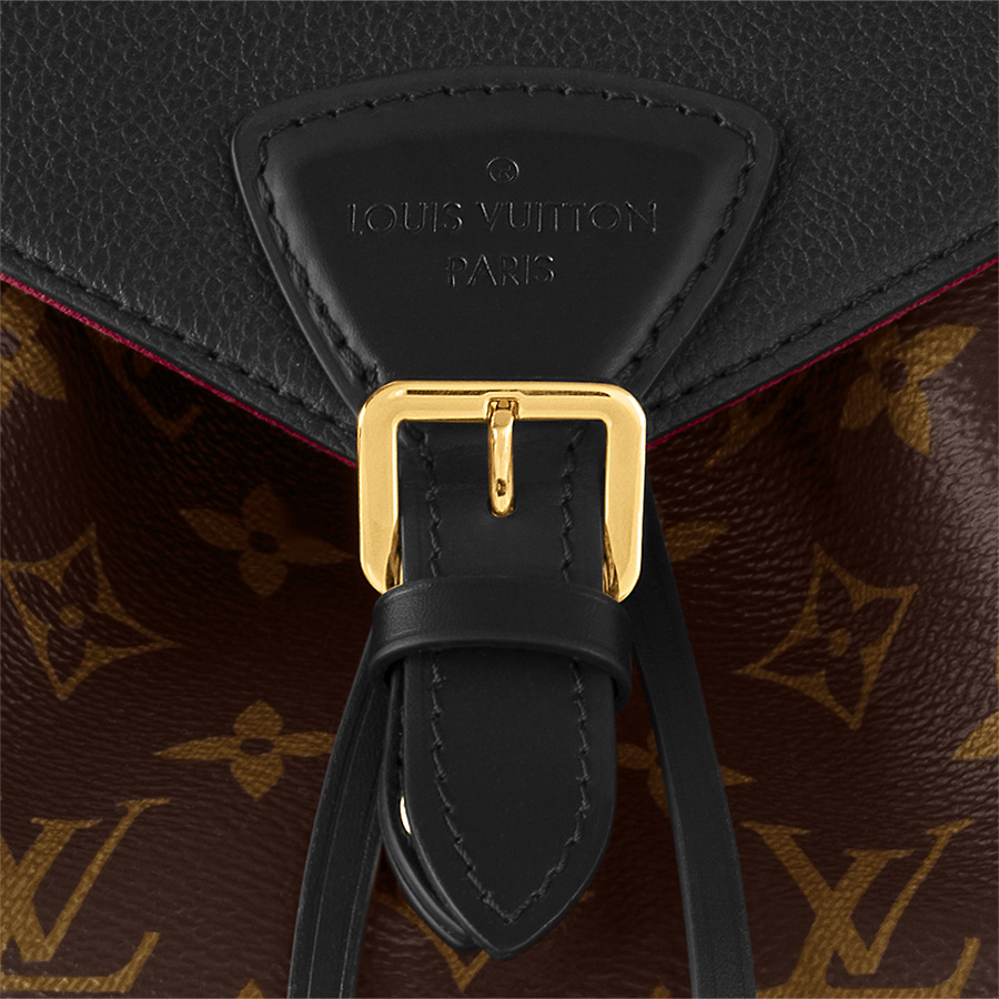 BaLo Nữ Louis Vuitton LV Montsouris BB Backpack Monogram Nâu Đen Canvas Best Quality M45515 Màu Nâu Đen