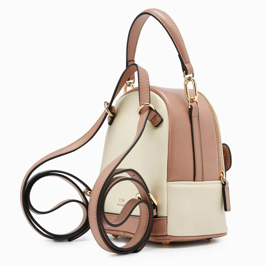 Balo Nữ Lyn Alyssa Backpacks LL23CBF252 Màu Hồng - Kem