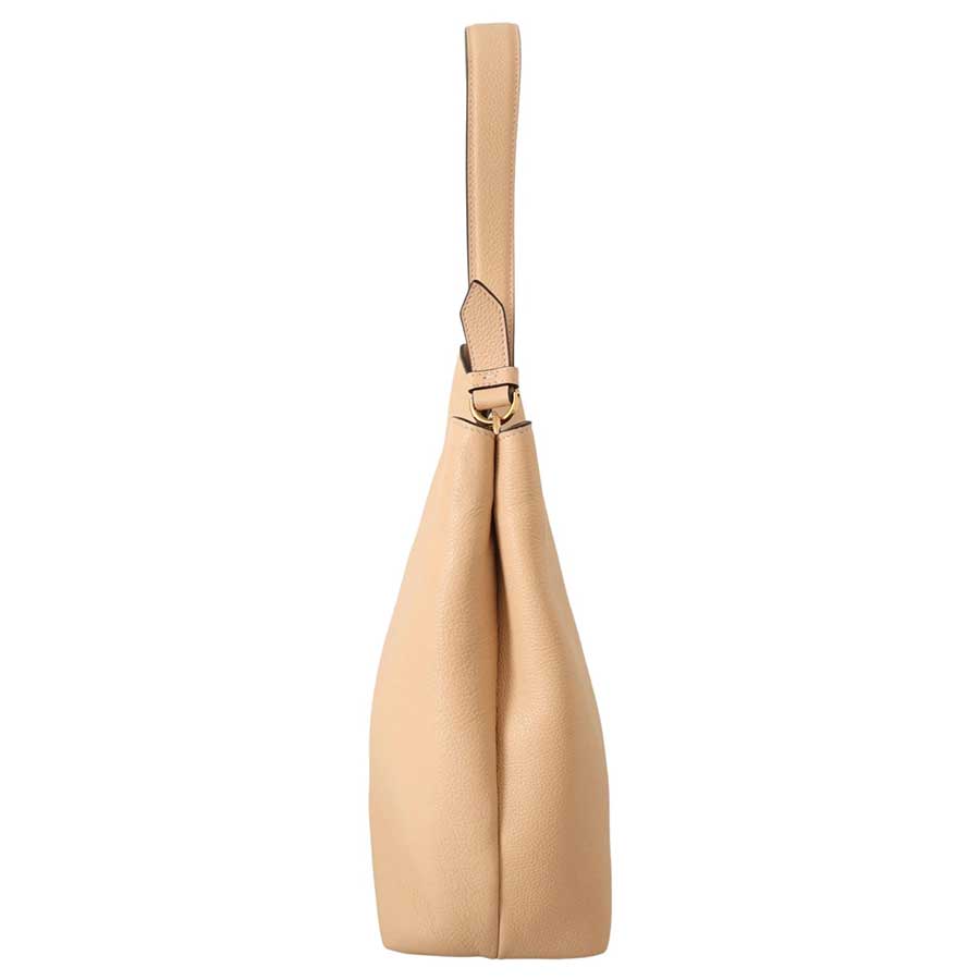 Túi Xách Nữ Versace Calf Leather Hobo Shoulder Màu Nude