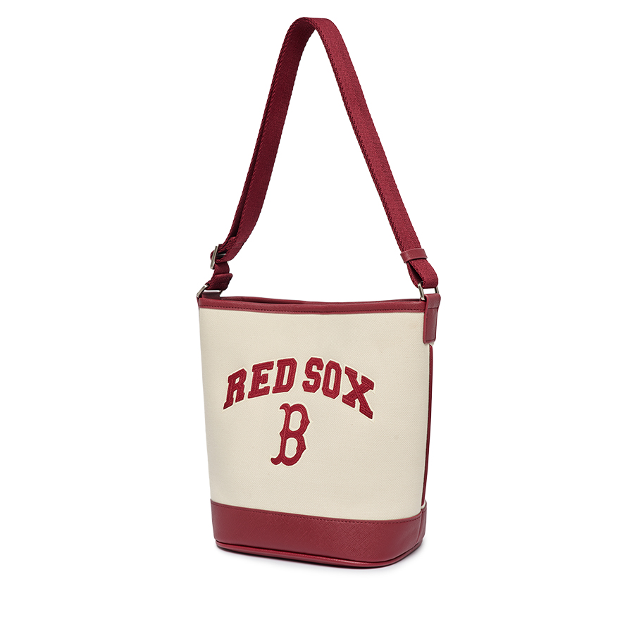 Túi Xách MLB Varsity Boston Red Sox 3ABMS093N-43CRD Màu Kem Đỏ