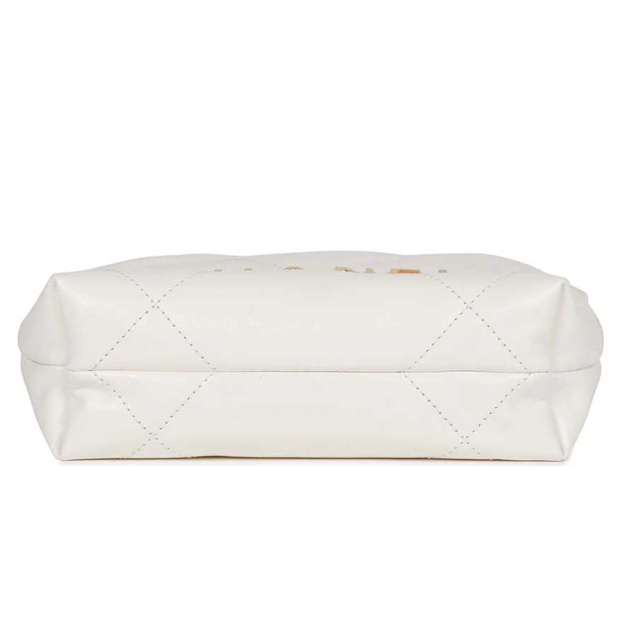 Túi Đeo Chéo Nữ Chanel Mini 22 Bag White Calfskin Gold Hardware Màu Trắng