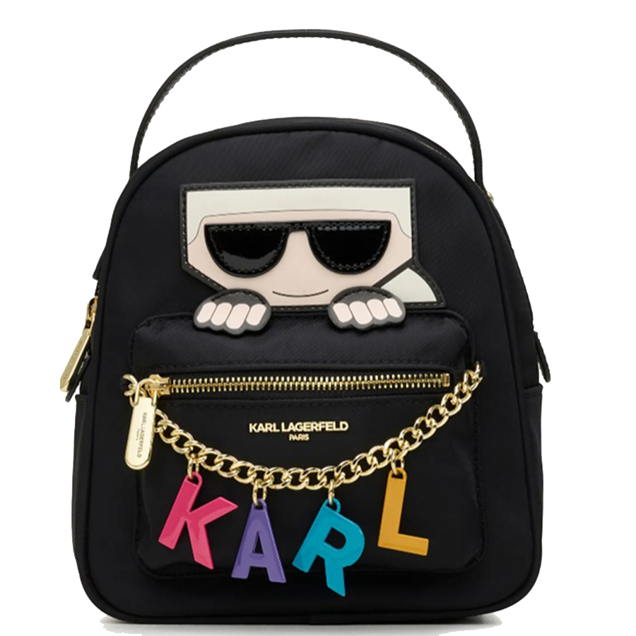 Balo Nữ Karl Lagerfeld Lafayette Logo Màu Đen