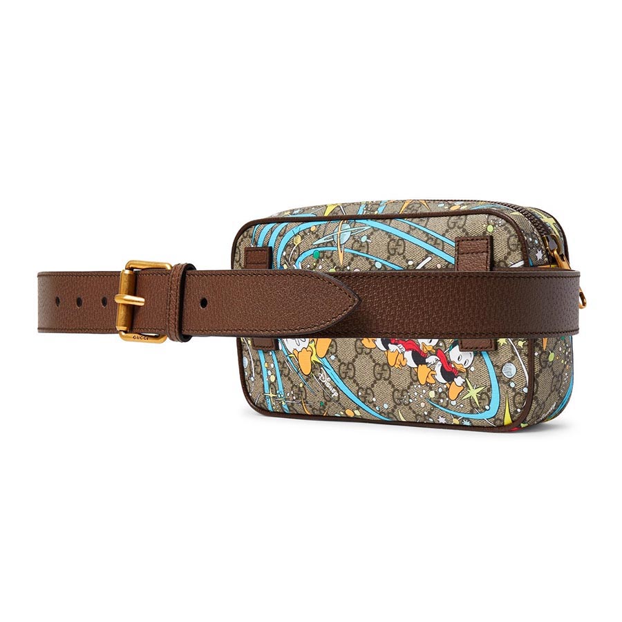 Túi Đeo Hông Nam Gucci Men's Brown Disney Print Canvas Belt Bag 602695 2O4AT 8679 Màu Kem Nâu