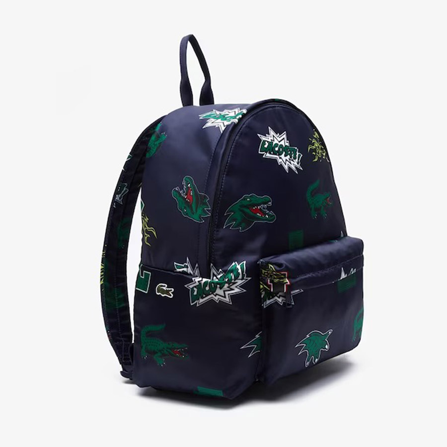 Balo Lacoste Holiday Comic Print Backpack LACNH4056HNL25 Màu Xanh Navy