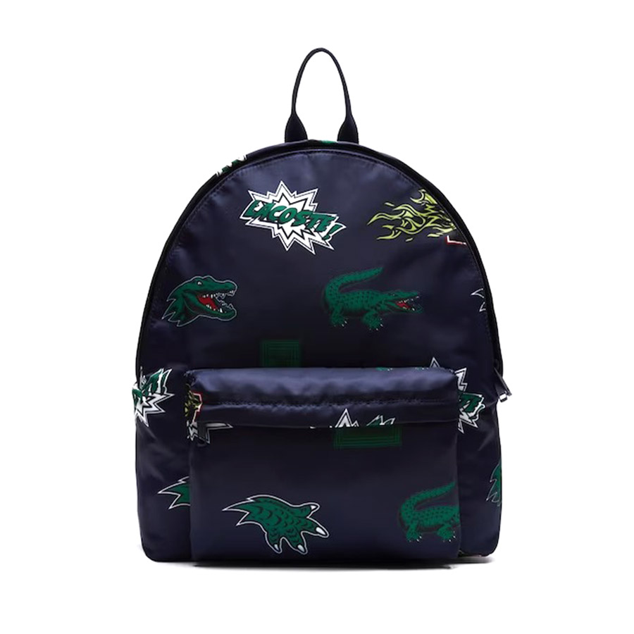 Balo Lacoste Holiday Comic Print Backpack LACNH4056HNL25 Màu Xanh Navy