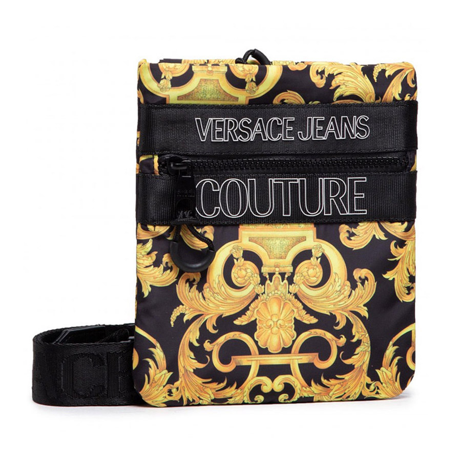 Túi Đeo Chéo Versace Messenger Bag Versace Jeans Couture E1YWABA5 Màu Đen Vàng