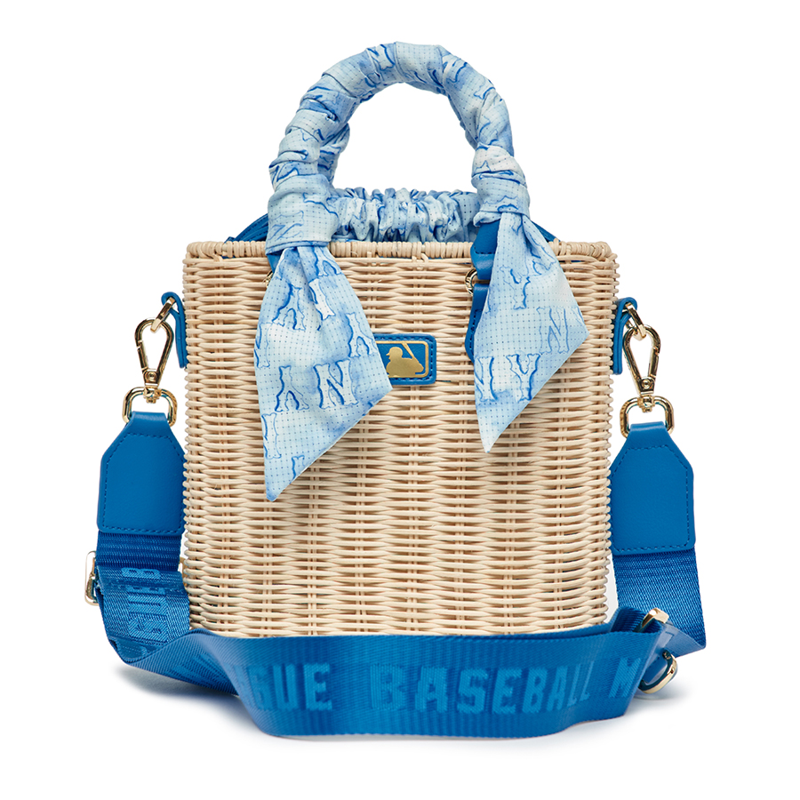 Túi Xách Tay Nữ MLB Basic Logo Bag New York Yankees 7ACRM0533 Màu Xanh