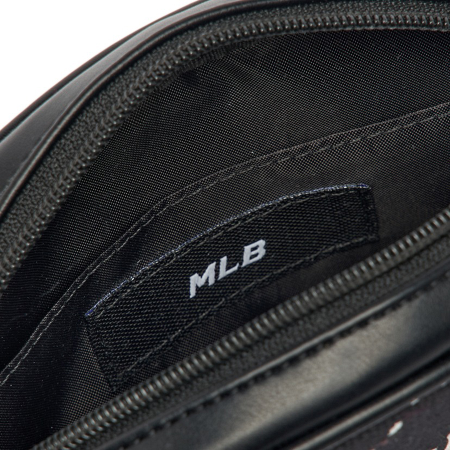 Túi Đeo Chéo MLB Kids Monogram Jacquard Rattan Cross Bag New York Yankees 7ACRMD233-50KBS Màu Đen