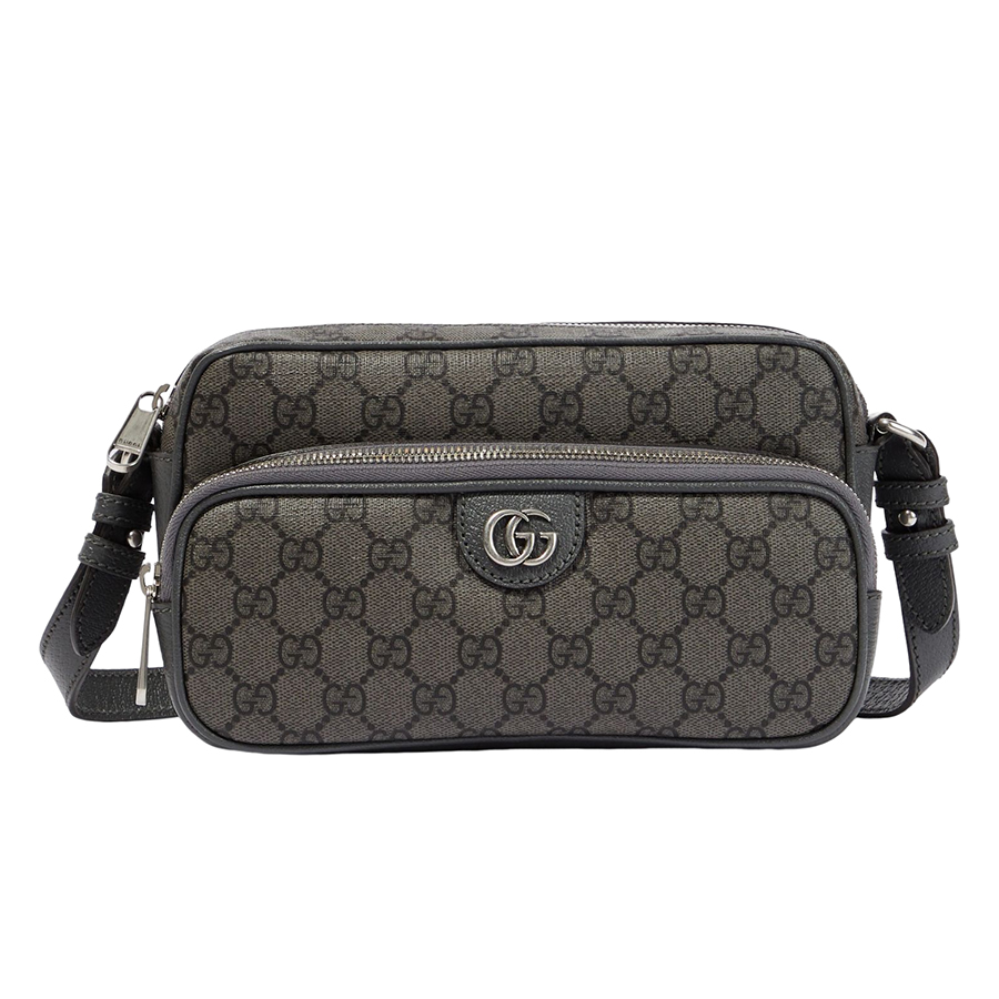 Túi Đeo Chéo Nam Gucci Ophidia GG Supreme Shoulder Bag Màu Xám Đen