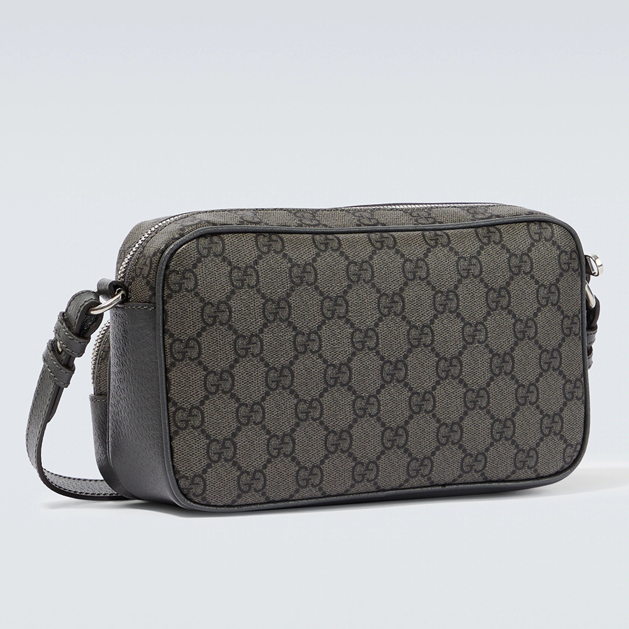 Túi Đeo Chéo Nam Gucci Ophidia GG Supreme Shoulder Bag Màu Xám Đen