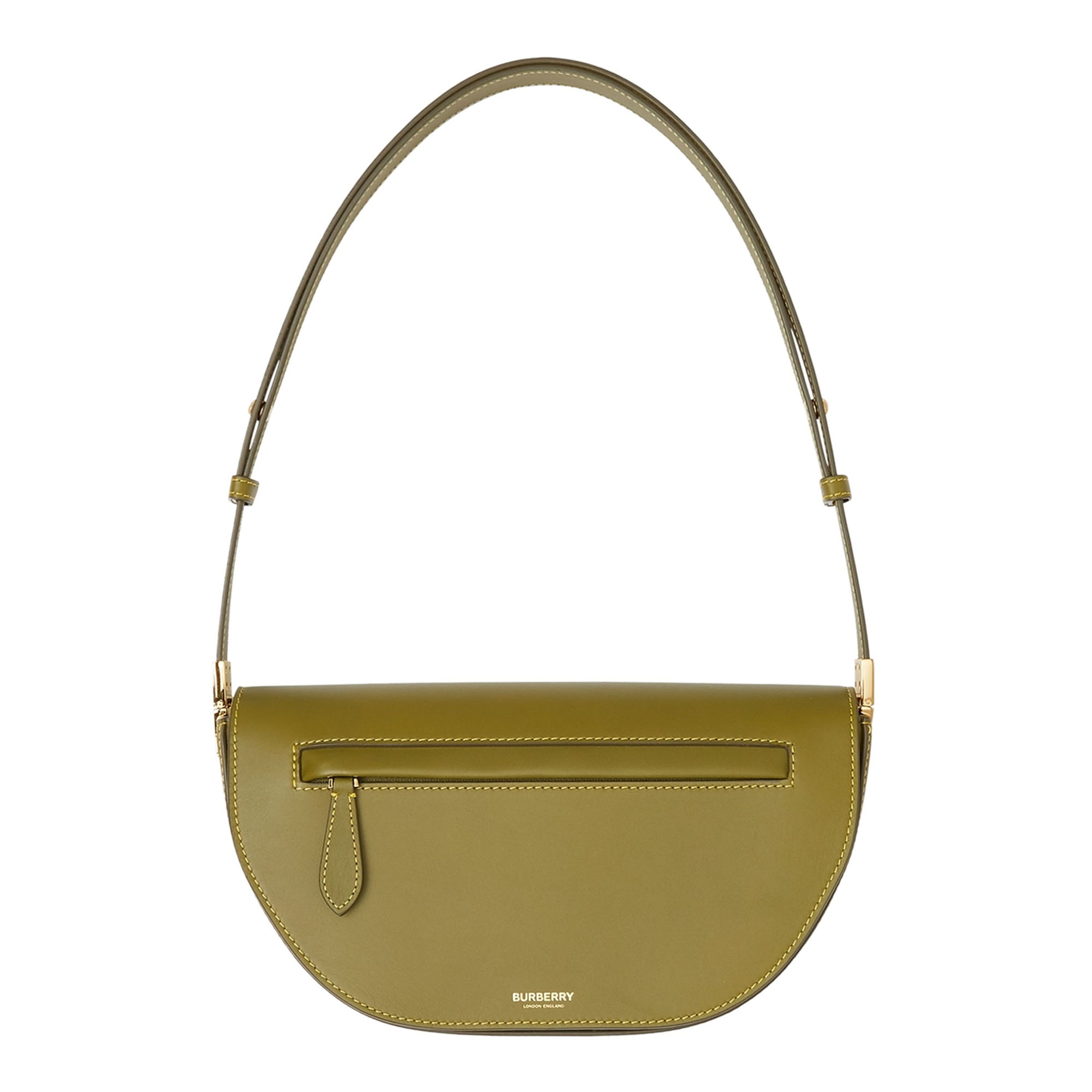 Túi Đeo Chéo Nữ Burberry Dark Fern Green Olympia Leather Shoulder Bag 8042445 Màu Xanh Olive