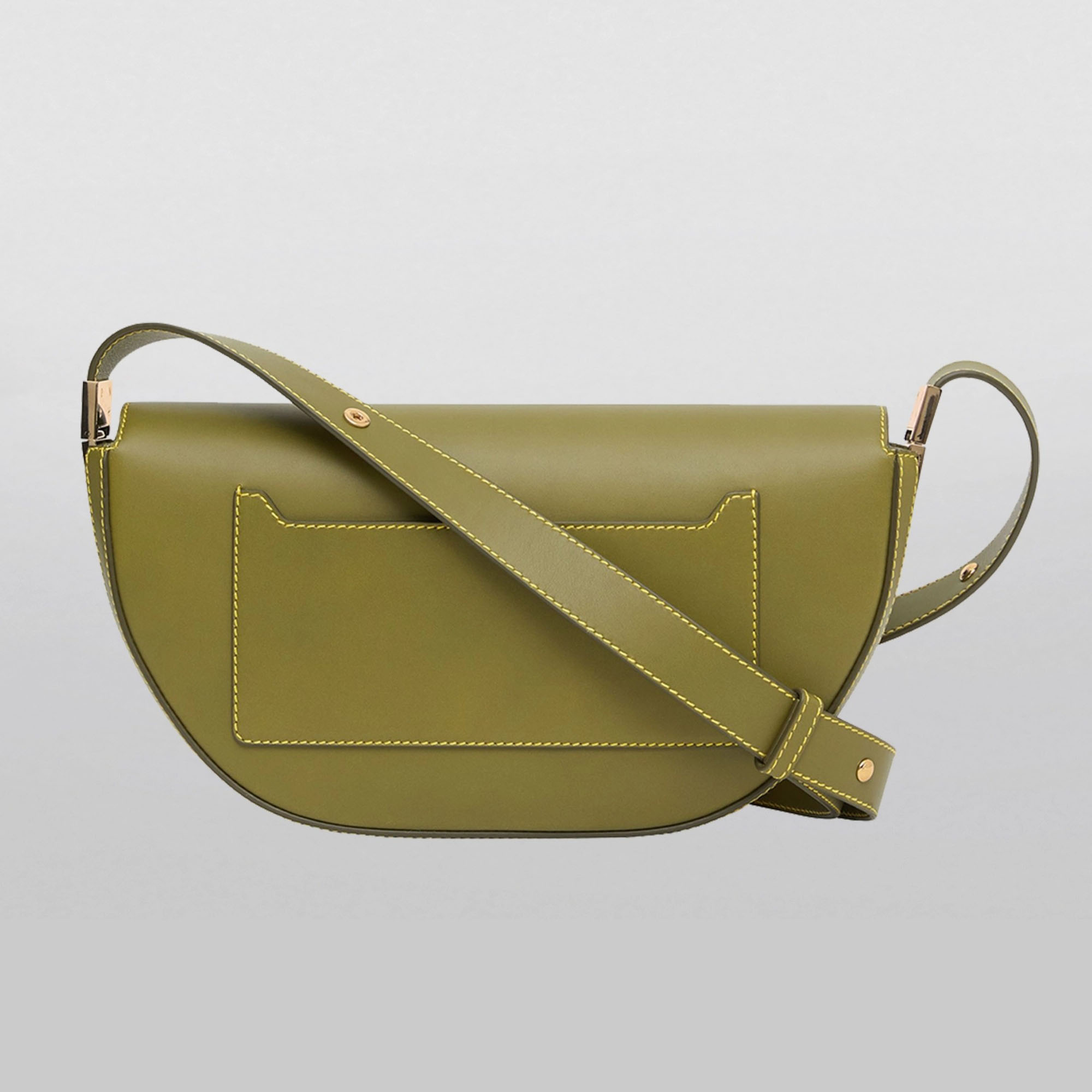 Túi Đeo Chéo Nữ Burberry Dark Fern Green Olympia Leather Shoulder Bag 8042445 Màu Xanh Olive