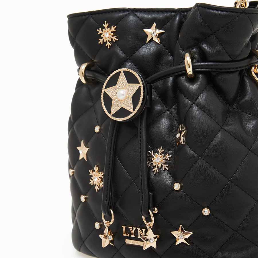 Túi Đeo Chéo Lyn Lil Star Bucket Bags LL23CBF153 Màu Đen