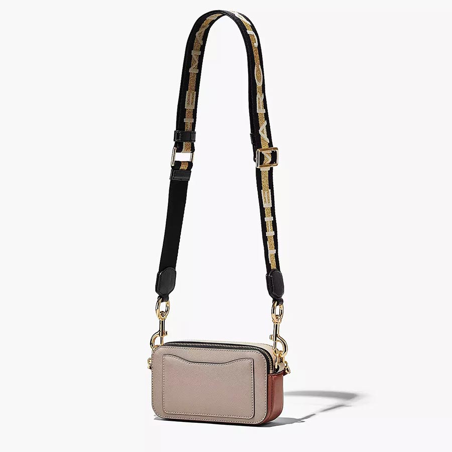 Túi Đeo Chéo Marc Jacobs The Snapshot Crossbody Bag Cement Multi Màu Nâu