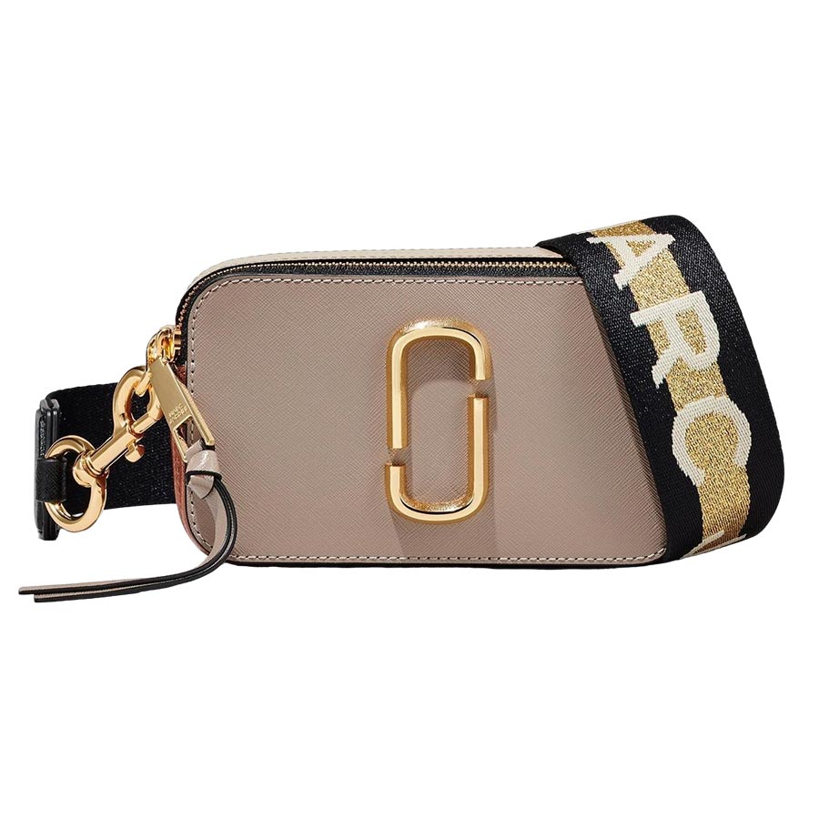 Túi Đeo Chéo Marc Jacobs The Snapshot Crossbody Bag Cement Multi Màu Nâu