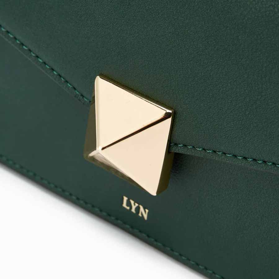 Túi Xách Tay Lyn Lunar S Handbags LL23CBF004 Màu Xanh Green