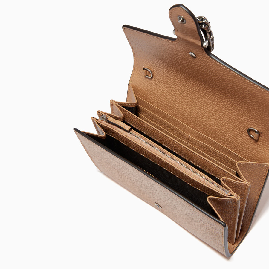 Túi Đeo Chéo Gucci Dionysus Mini Chain Bag in Leather Màu Beige