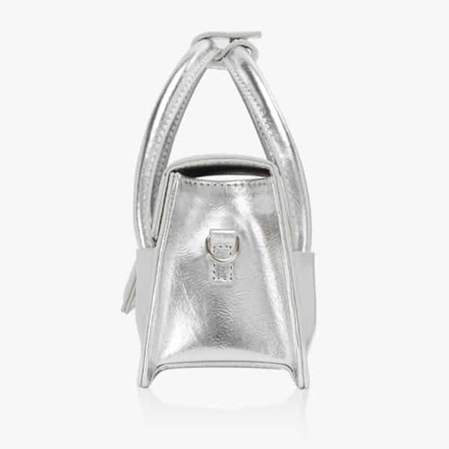 Túi Xách Tay Find Kapoor Marty Wedge Bag 22 Crinkled Silver Màu Bạc