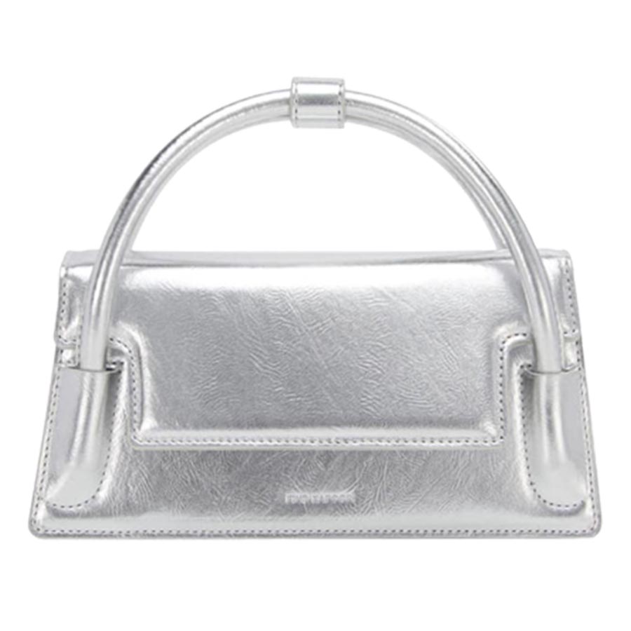 Túi Xách Tay Find Kapoor Marty Wedge Bag 22 Crinkled Silver Màu Bạc