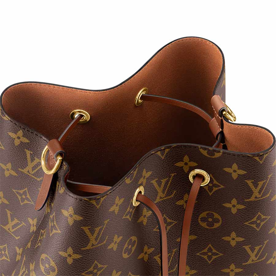 Túi Đeo Chéo Nữ Louis Vuitton LV Néonoé MM M44887 Màu Nâu Vàng