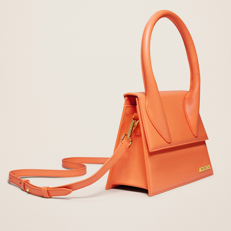 Túi Xách Jacquemus Le Grand Chiquito Large Signature Handbag Orange 213BA003-3060-750 Màu Cam