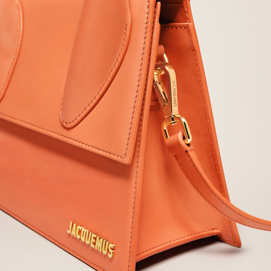 Túi Xách Jacquemus Le Grand Chiquito Large Signature Handbag Orange 213BA003-3060-750 Màu Cam