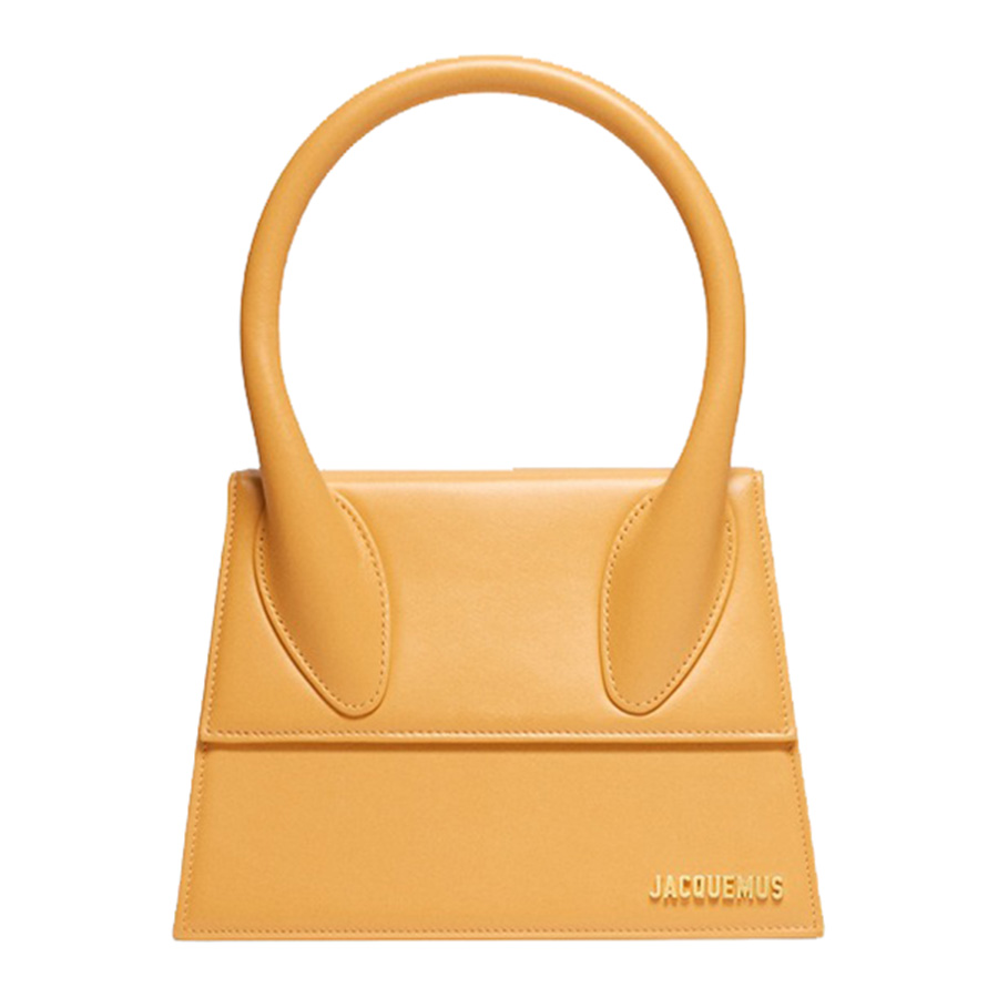 Túi Xách Jacquemus Le Grand Chiquito Large Signature Handbag Dark Yellow 213BA003-3060-290 Màu Vàng Nghệ