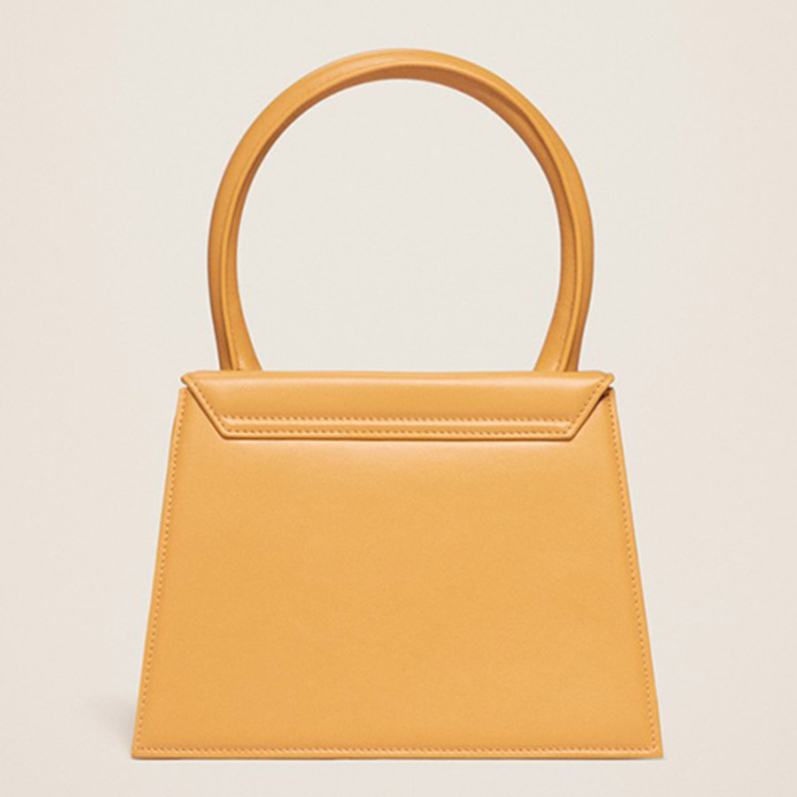 Túi Xách Jacquemus Le Grand Chiquito Large Signature Handbag Dark Yellow 213BA003-3060-290 Màu Vàng Nghệ